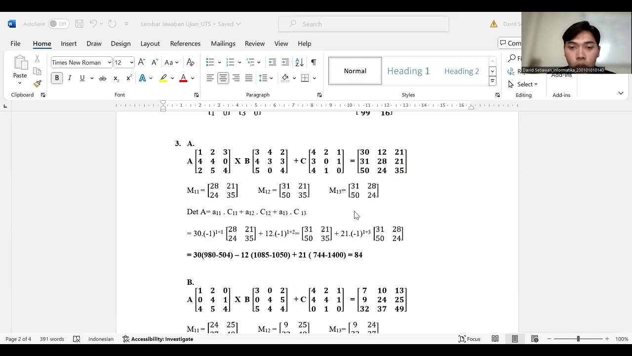 Tugas UTS Presentasi Aljabar Linear