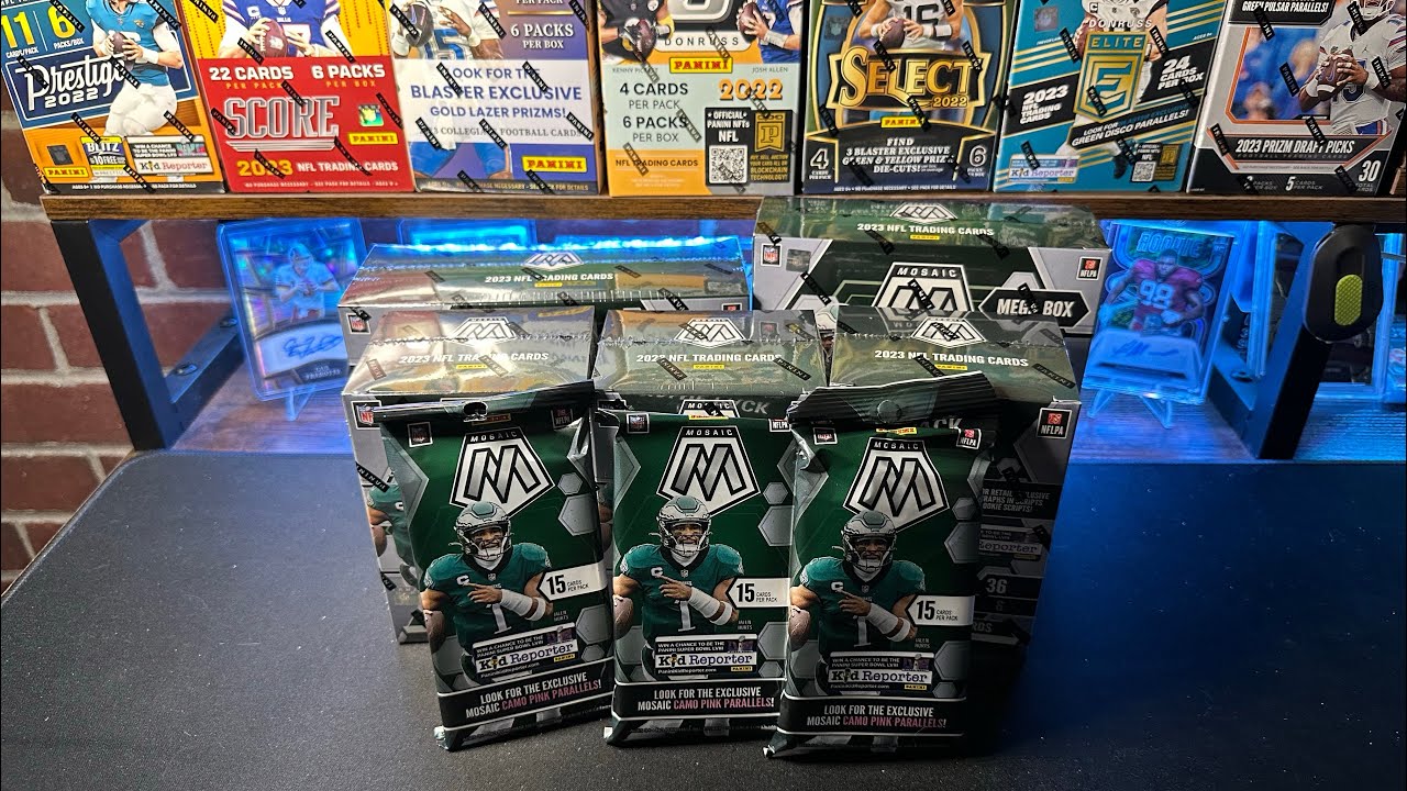 2023 Mosaic Football Mega Box vs Blaster Box vs Value Pack! What’s the best format? Nice PC Hit!