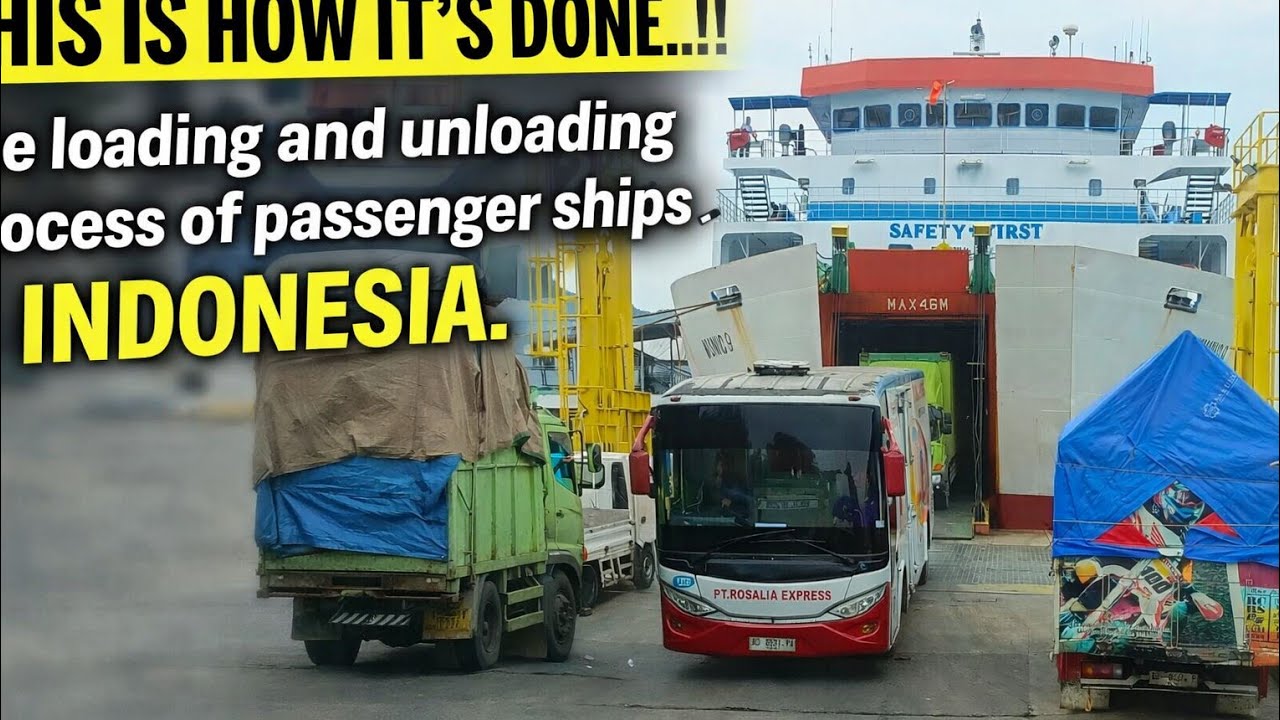 This is the process of loading and unloading passenger ships in Indonesia.”“