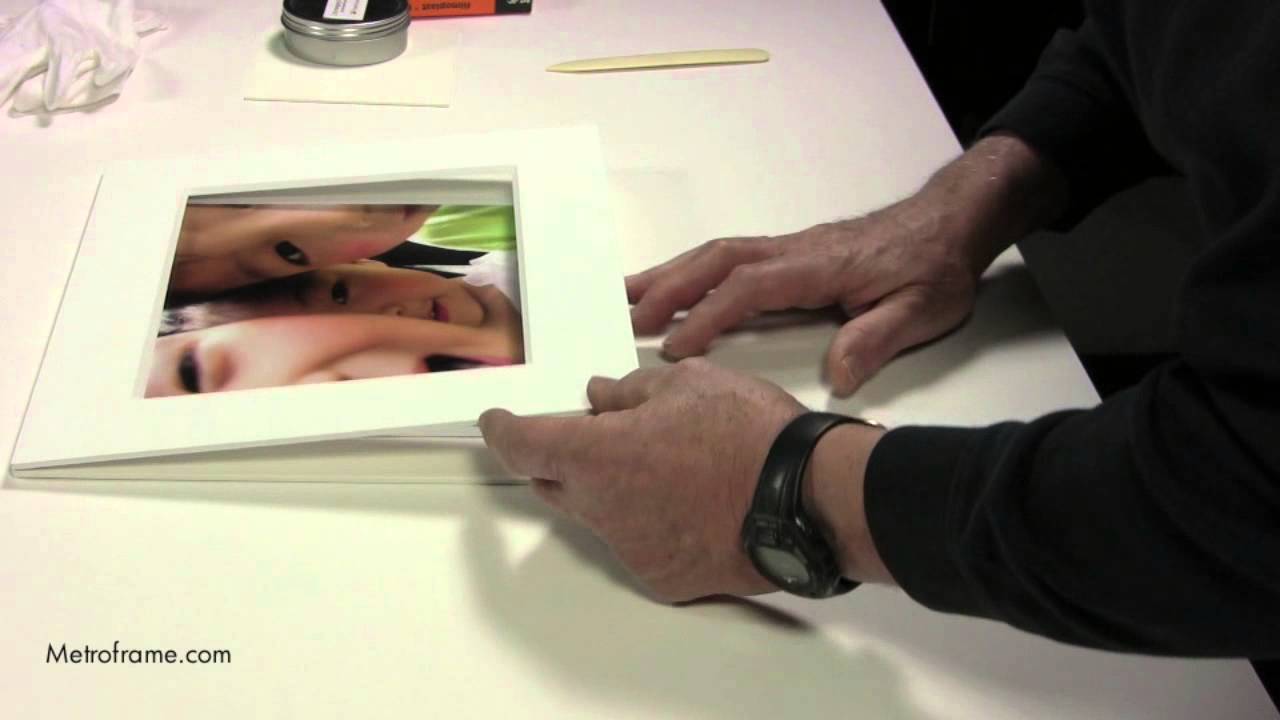 How to do archival hinging for matted presentations of works on paper
