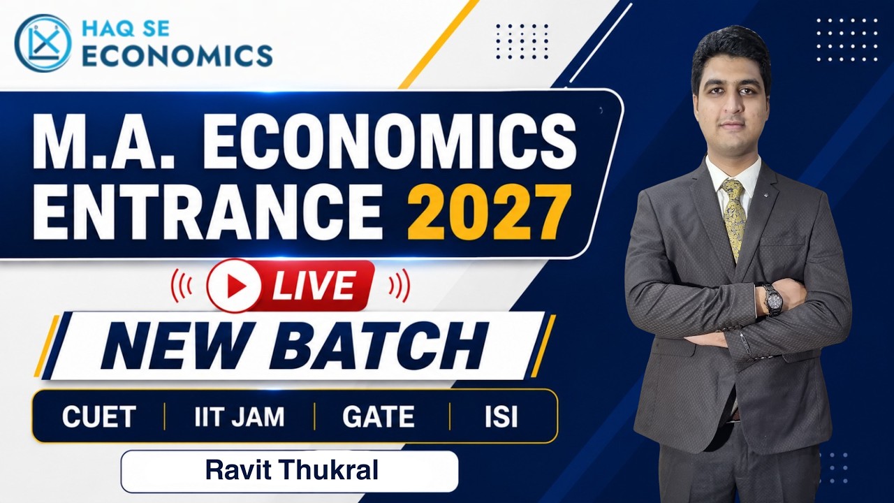 MA Economics Entrance 2027 | New Batch Started | CUET PG, IIT JAM, ISI & Top MA Economics Entrances