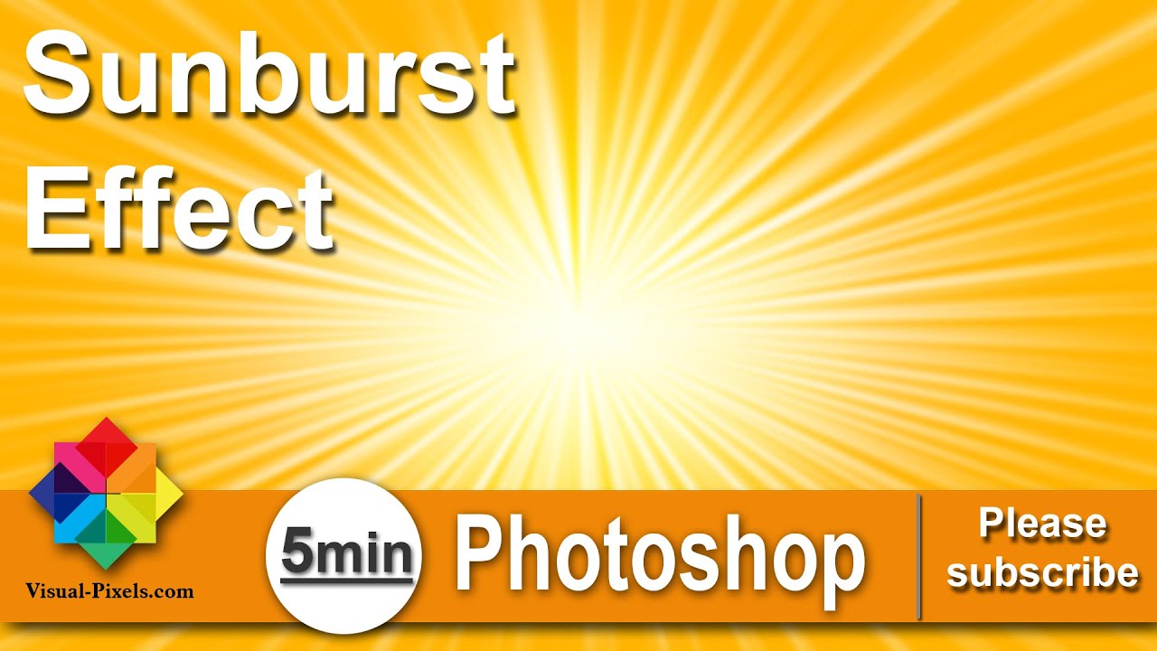 Photoshop Tutorial: How to Create the Sunburst Effect