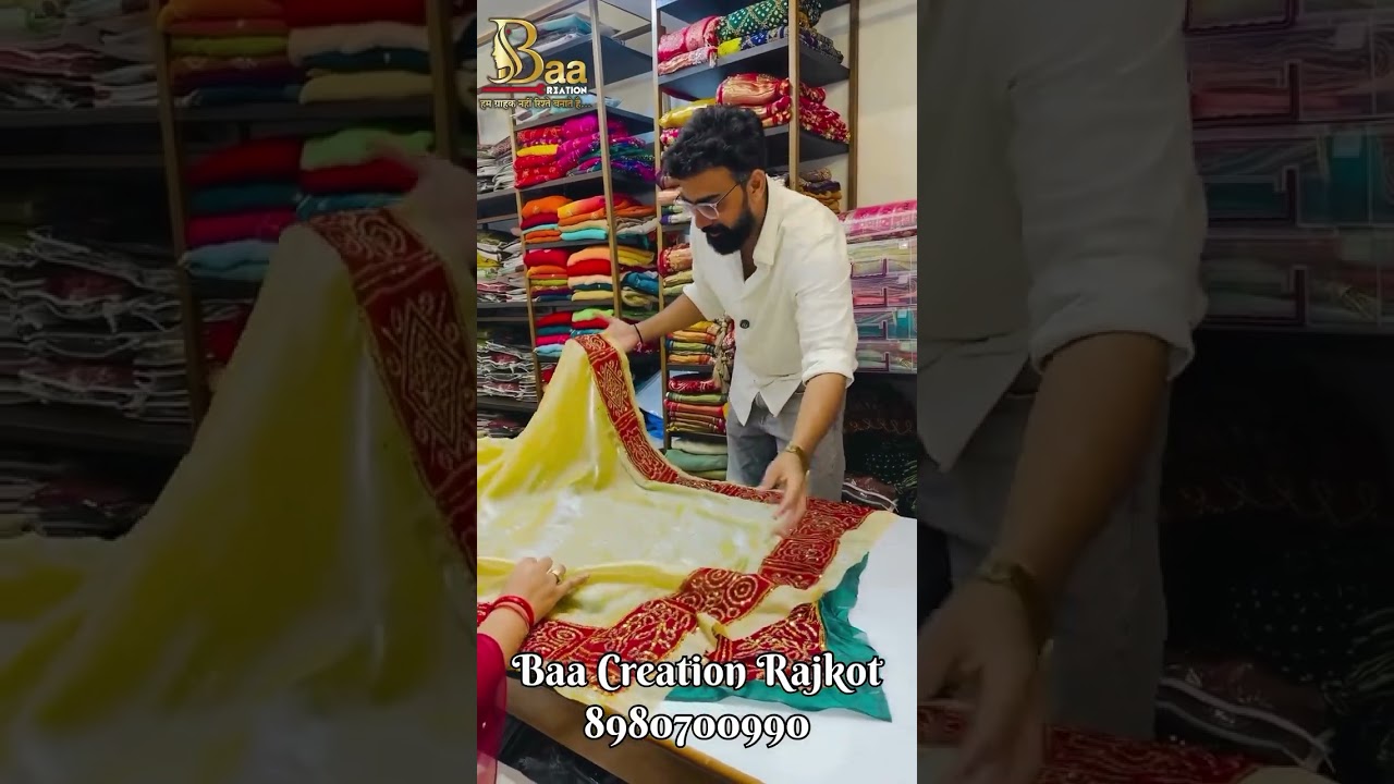 Soft Tissue Saree with Hand work bandhej Border😍😍😍