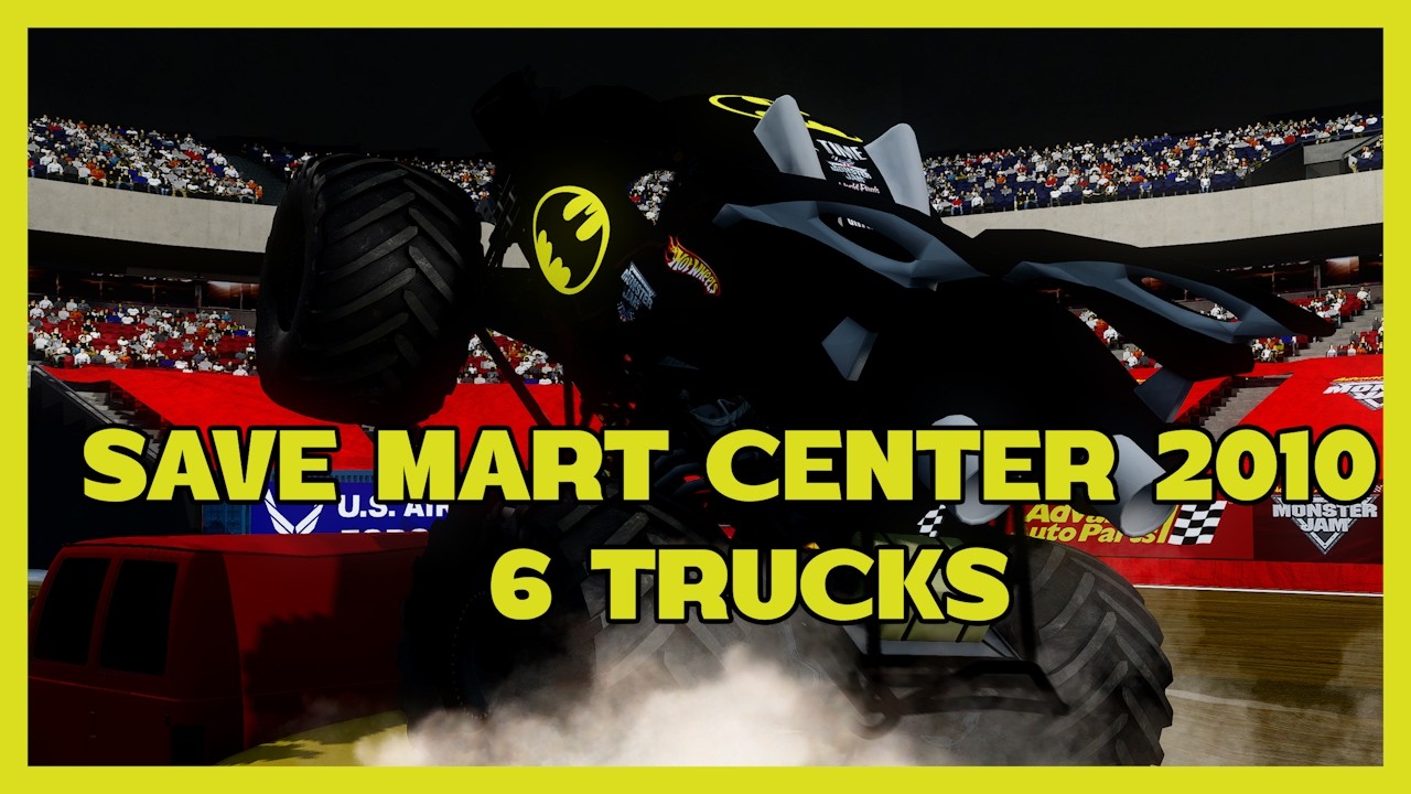 BeamNG.Drive - 6 Trucks Save Mart Center Freestyles - Agolf