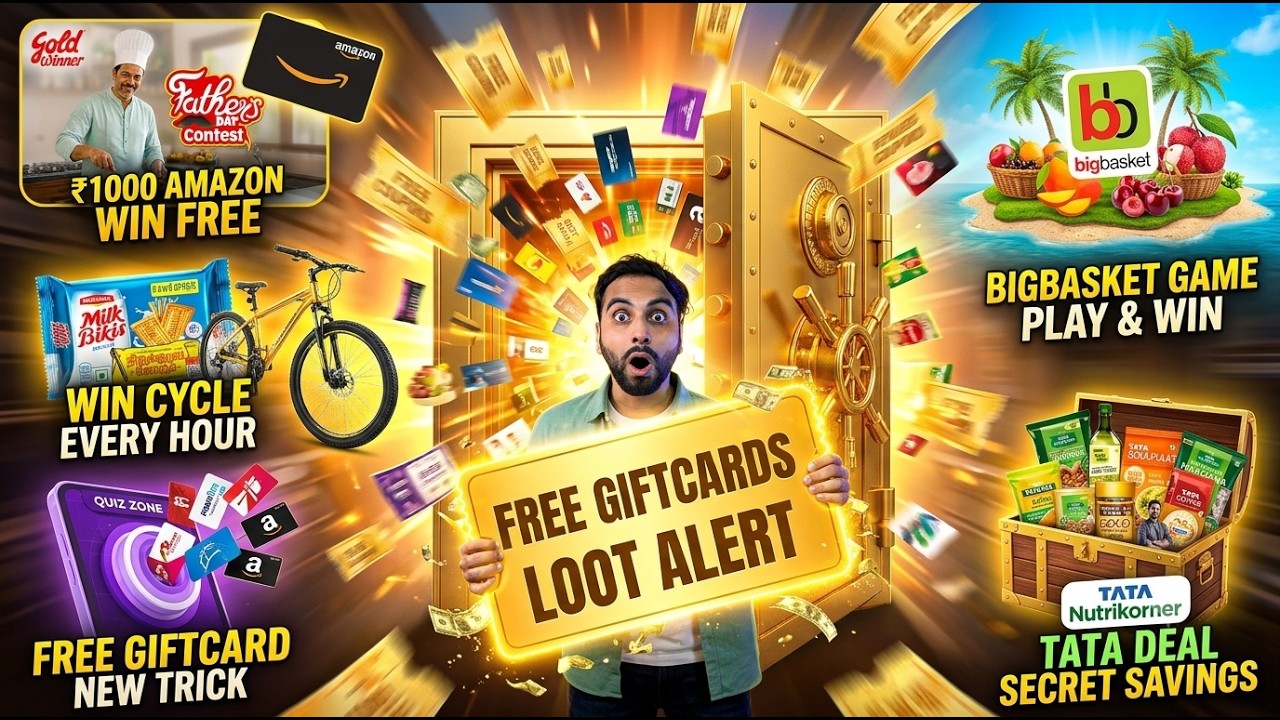 Milkbikis Loot Win Cycle Every Hour | Bigbasket Fruit Loot | Tata Hidden Offer | Free Giftcards |
