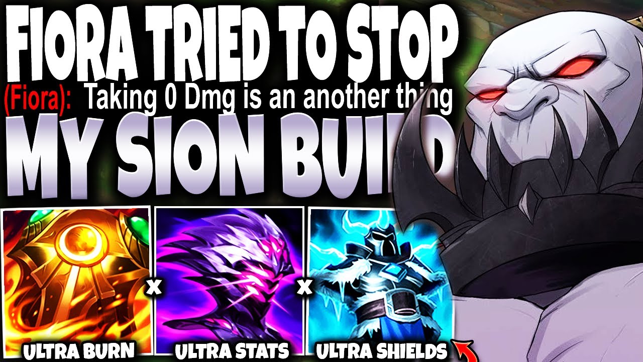 A Main Fiora tried to STOP MY IMMORTAL SION BUILD only to get OUTDAMAGED 💀 LoL Top Sion s13 Gameplay