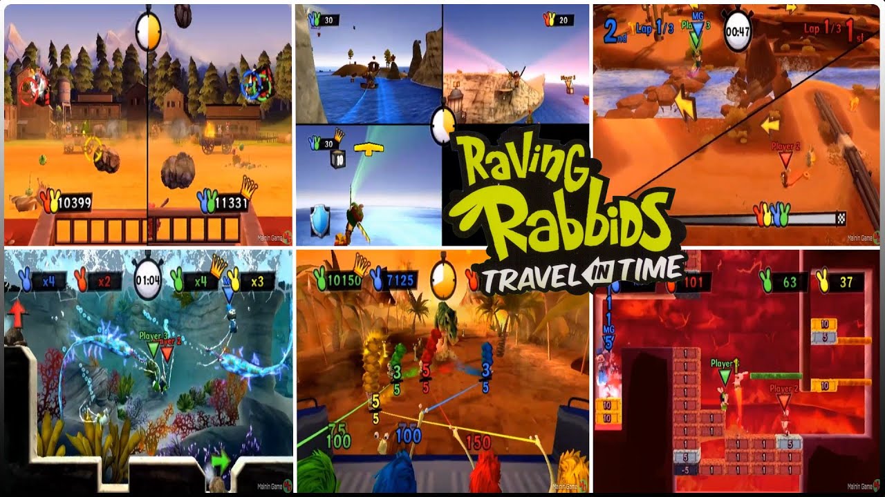 Raving Rabbids Travel in Time - nintendo wii minigames