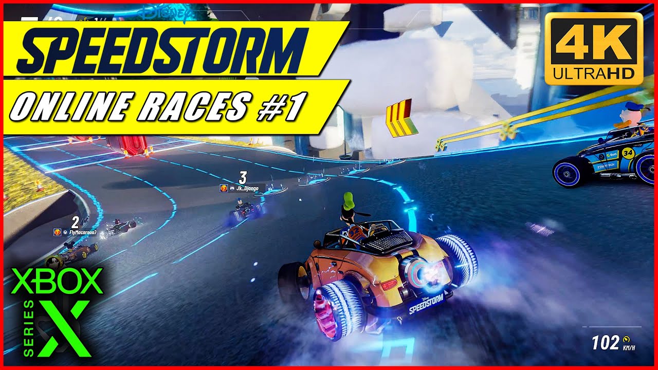 Disney Speedstorm 2023 - Online Races Part 1 - Xbox Series X - 4K UHD