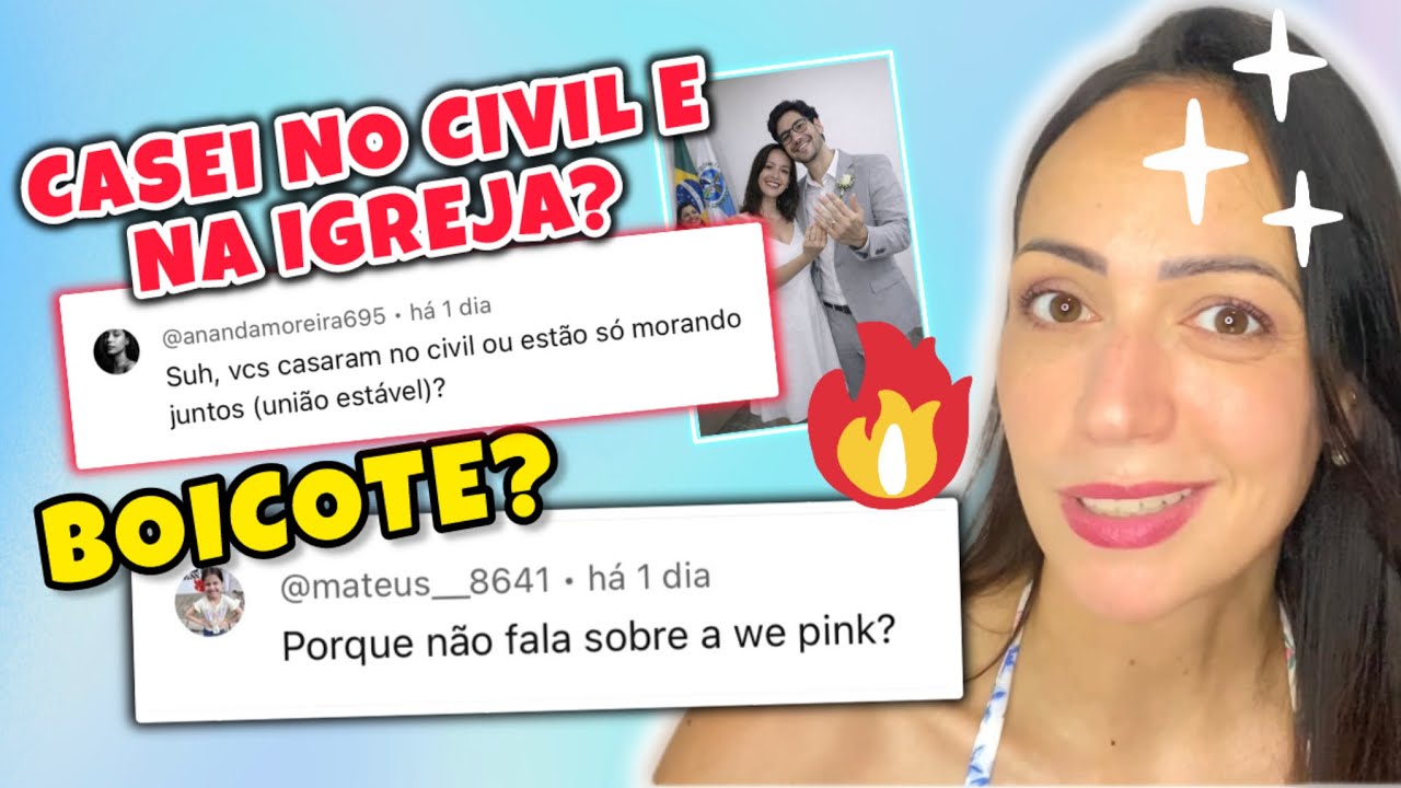 EU FAÇO BOICOTE ? CASEI NO PAPEL e IGREJA? RESPONDI VCS! 