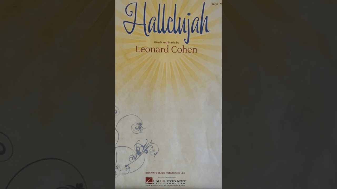 Hallelujah, Leonard Cohen