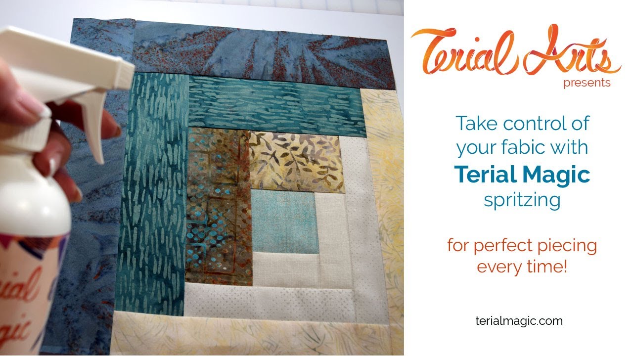 Easiest Quilt Piecing Ever with Terial Magic Spritzing!