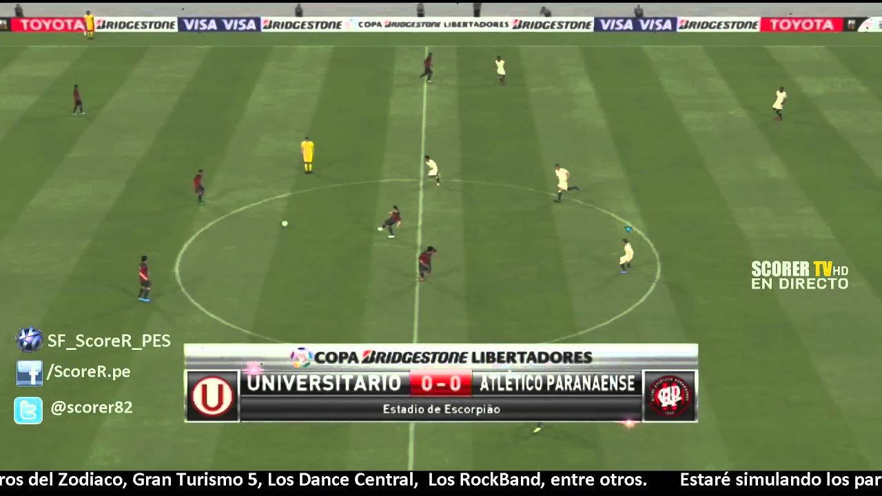 PES 2015 : Universitario vs Atletico Paranaense - Jugando la Copa Libertadores Dia 1 @ PS3