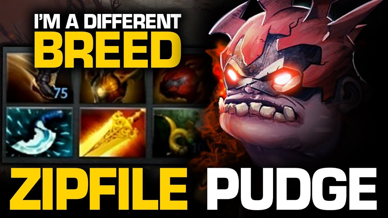 Zipfile Pudge Offlane Mode - The Most STRONGEST Pudge In The World | Pudge Official