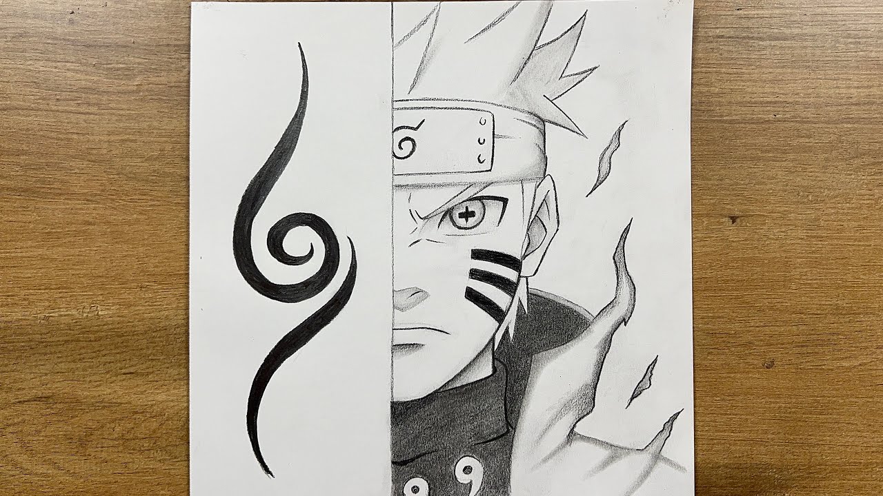 Naruto Six Paths Sage Mode – Пошаговое руководство по рисованию карандашом