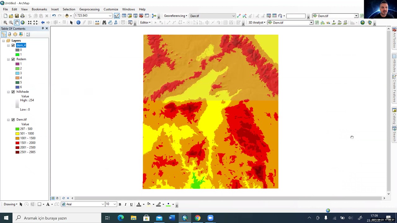 ArcGIS Yeniden Sınıflandırma / Reclassify in ArcGIS