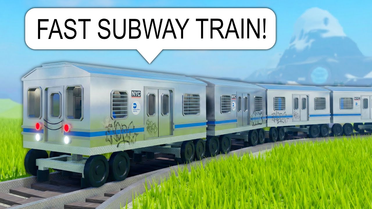 I Drive The NEW Subway Train V2 on Roblox (it's FAST)