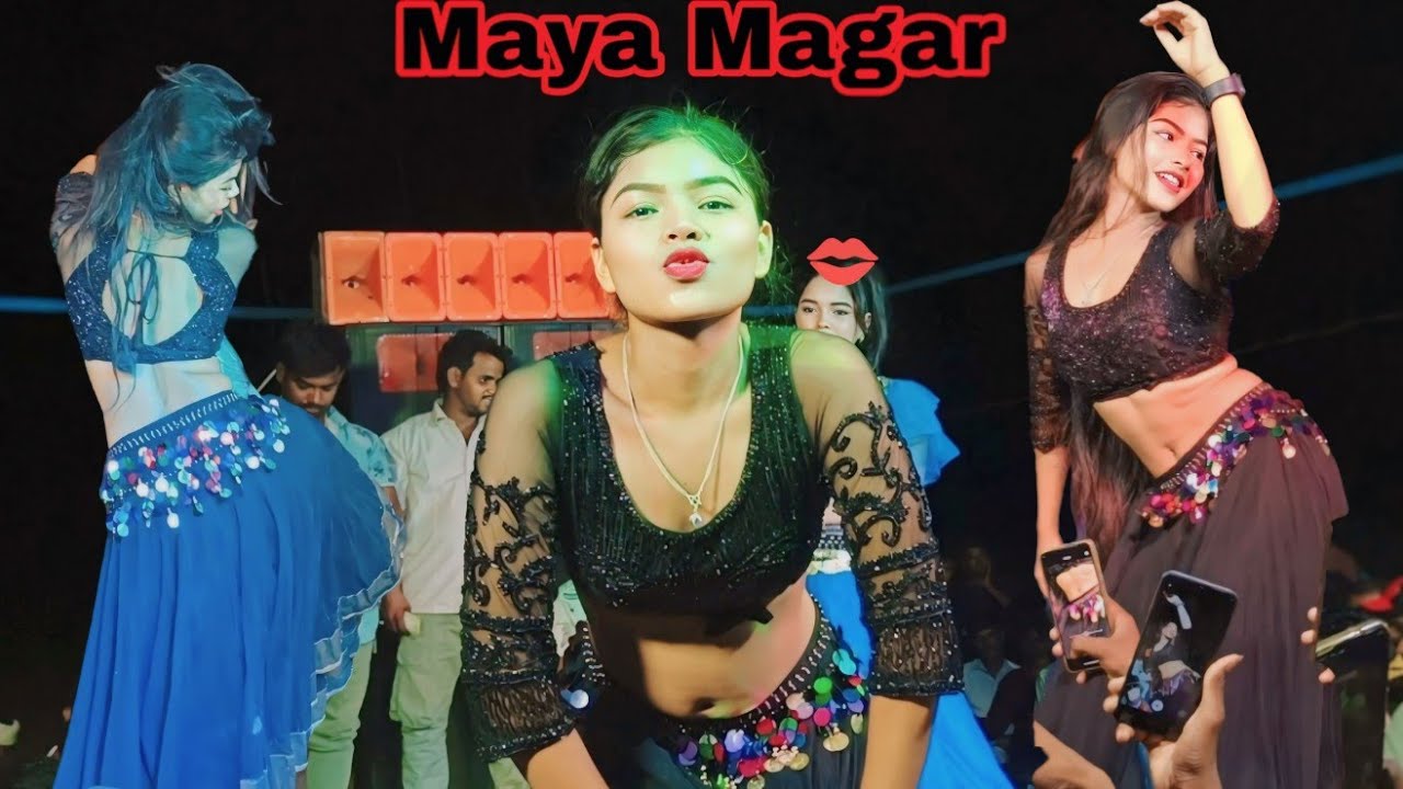 सैंया जी दिलवा मांगेला गमछा बिछाई के DJ Maya Magar ka dance video