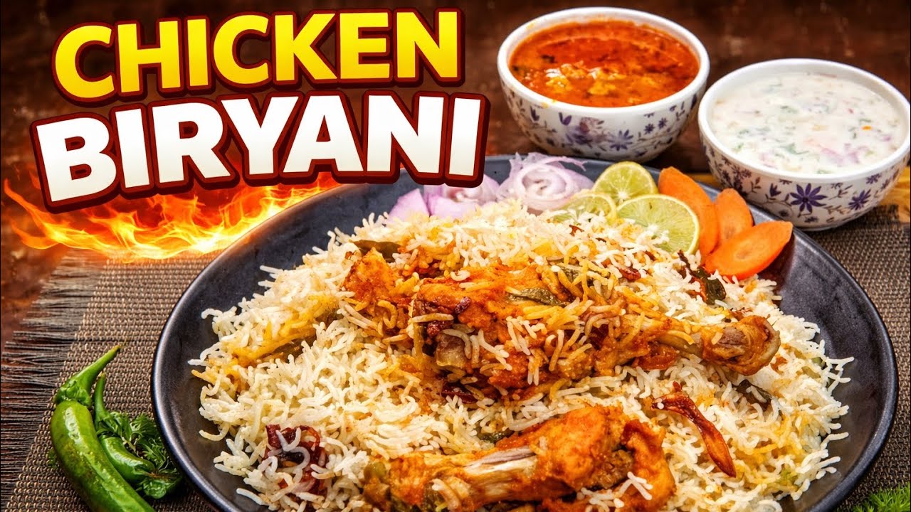 Perfect Chicken Biryani Recipe-Easy Dum Biryani Step by step#chickenbiryanirecipe #advaithaskitchen 