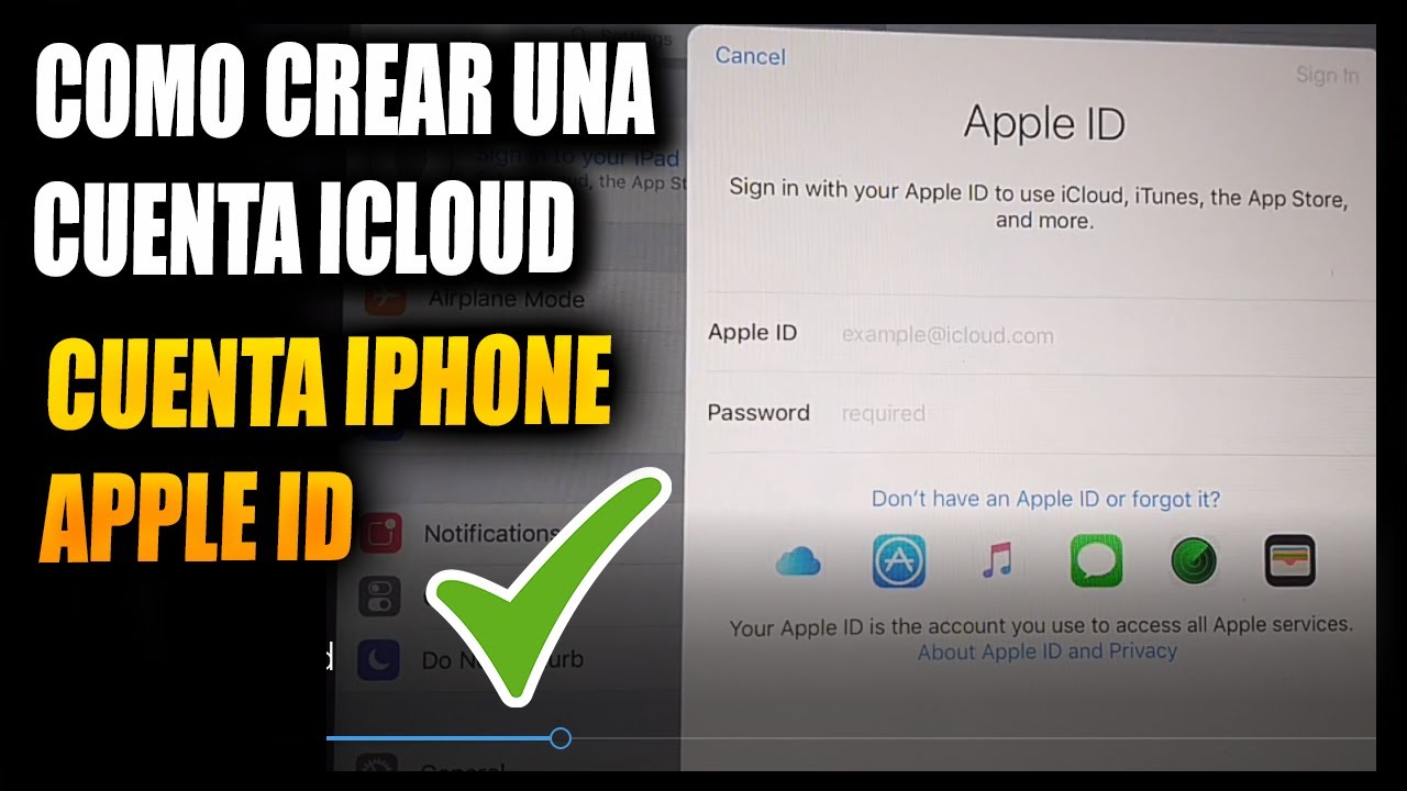 como crear una cuenta de icloud, como crear una cuenta de icloud en ipad
