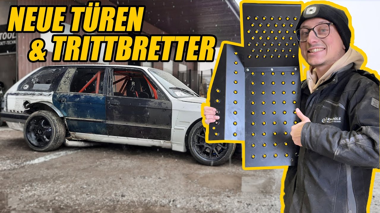 Neue Türen und Trittbretter für den BMW E30 V8 Pandem Touring Drifter