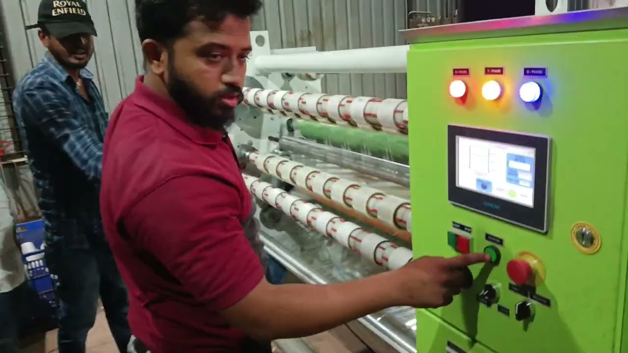 1315 mm bopp tape making machine from Shreeji controls +91 9033286966