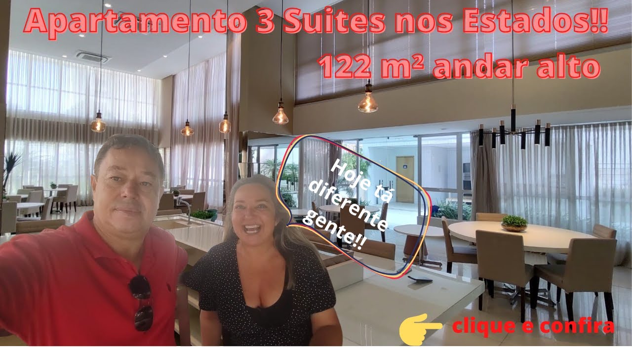 Apartamento a Venda Bairro dos Estados 122m 3 suítes, planejados 790mil varanda gourmet vista livre