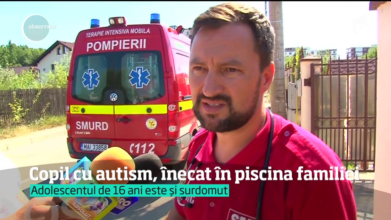Un adolescent de 16 ani cu autism, înecat în piscina familiei