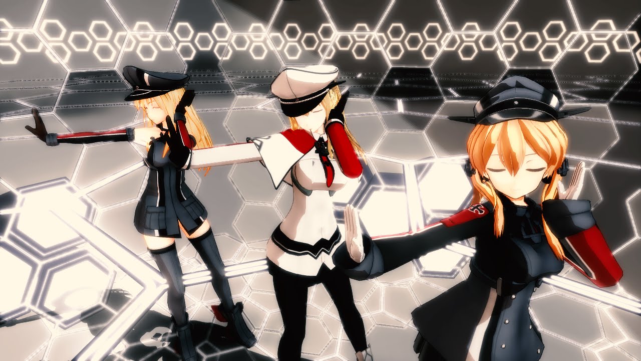 【MMD艦これ】ECHO【プリンツ・オイゲン グラーフ・ツェッペリン ビスマルク】