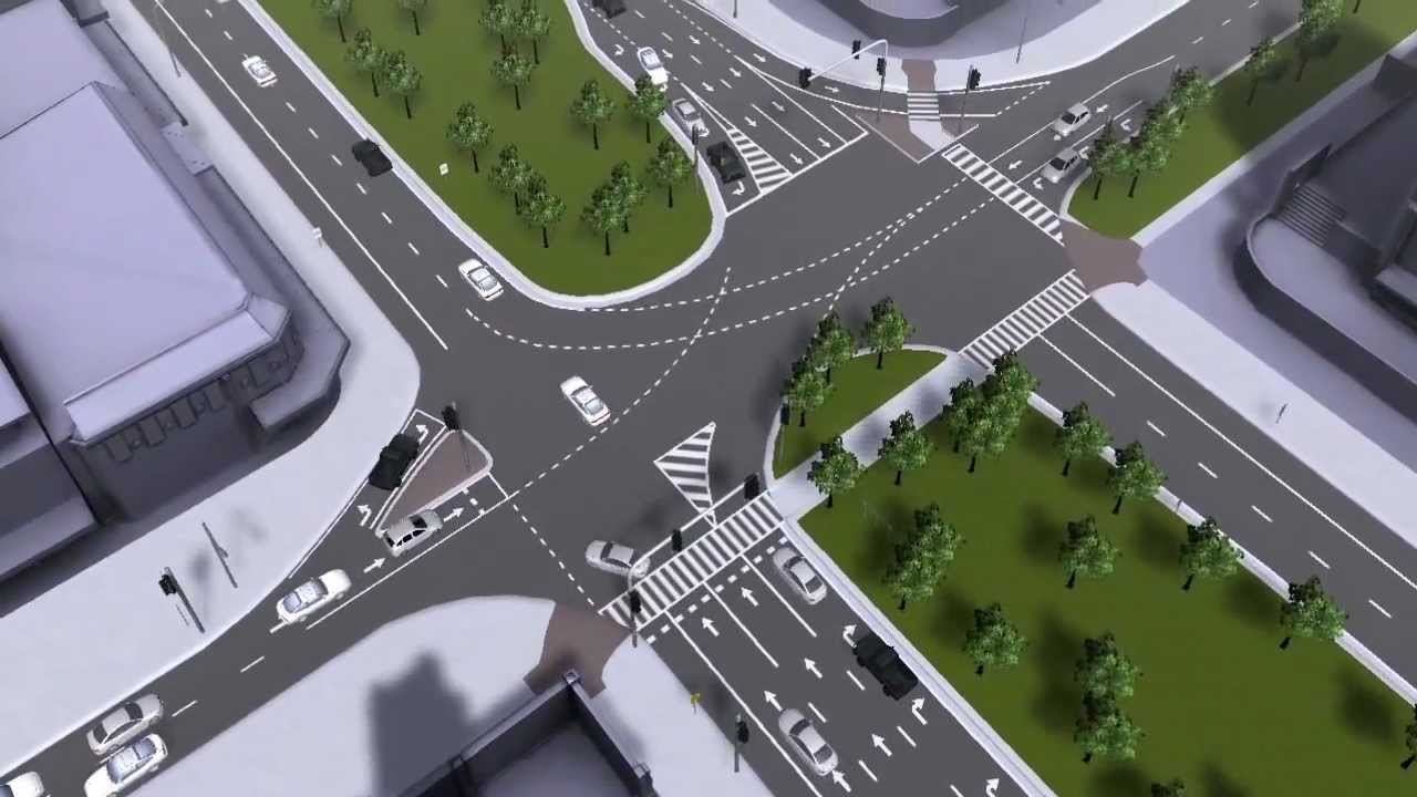 Mycosm traffic flow simulation demo