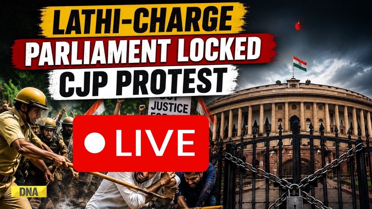 CJP Protest Live: Sansad Chalo March | Lathi-Charge Row | Jantar Mantar Live | Delhi News Live