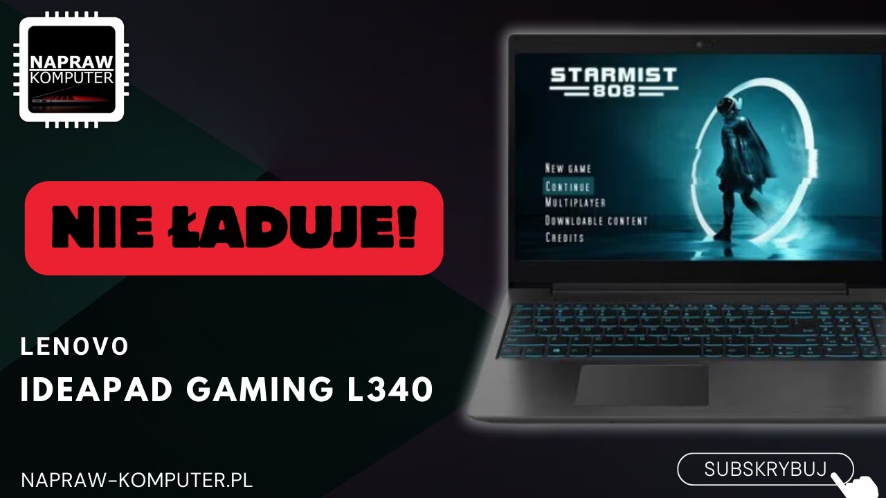 💻Lenovo IdeaPad Gaming L340 - naprawa ładowania!