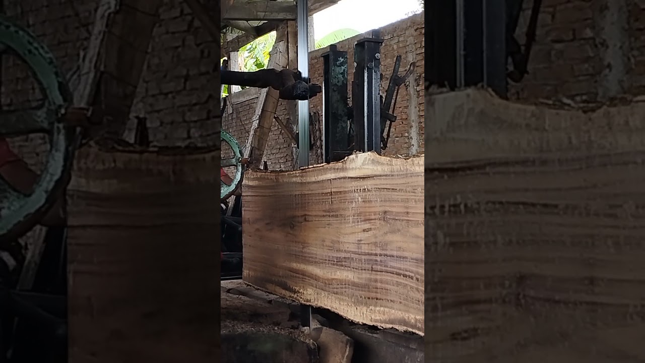 LARGE WOOD SAWING PROCESS
