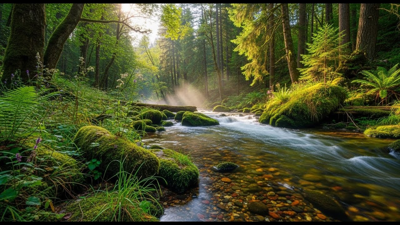 River Stream Ambience 🌊 Relaxing Water Sound for Focus, Study, and Serenity #882