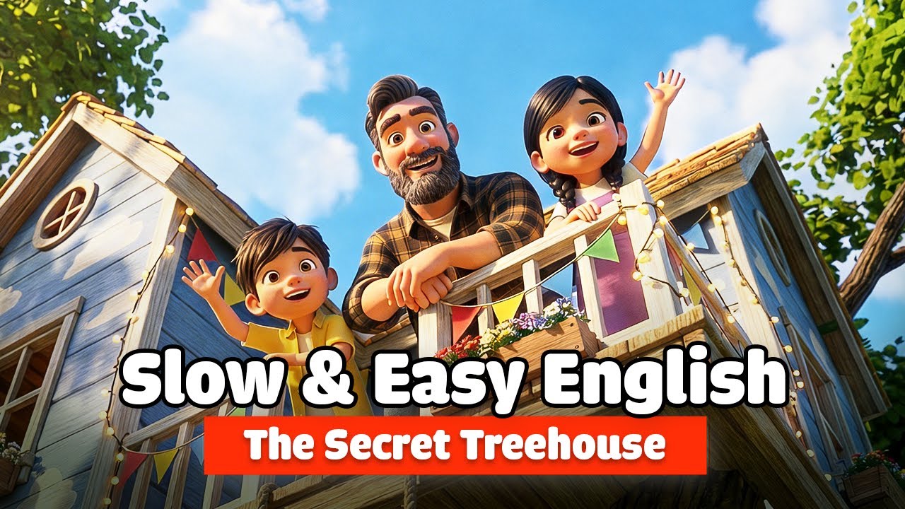 The Secret Treehouse 🏡🌳 | Slow & Easy English for Beginners (A2 Level)