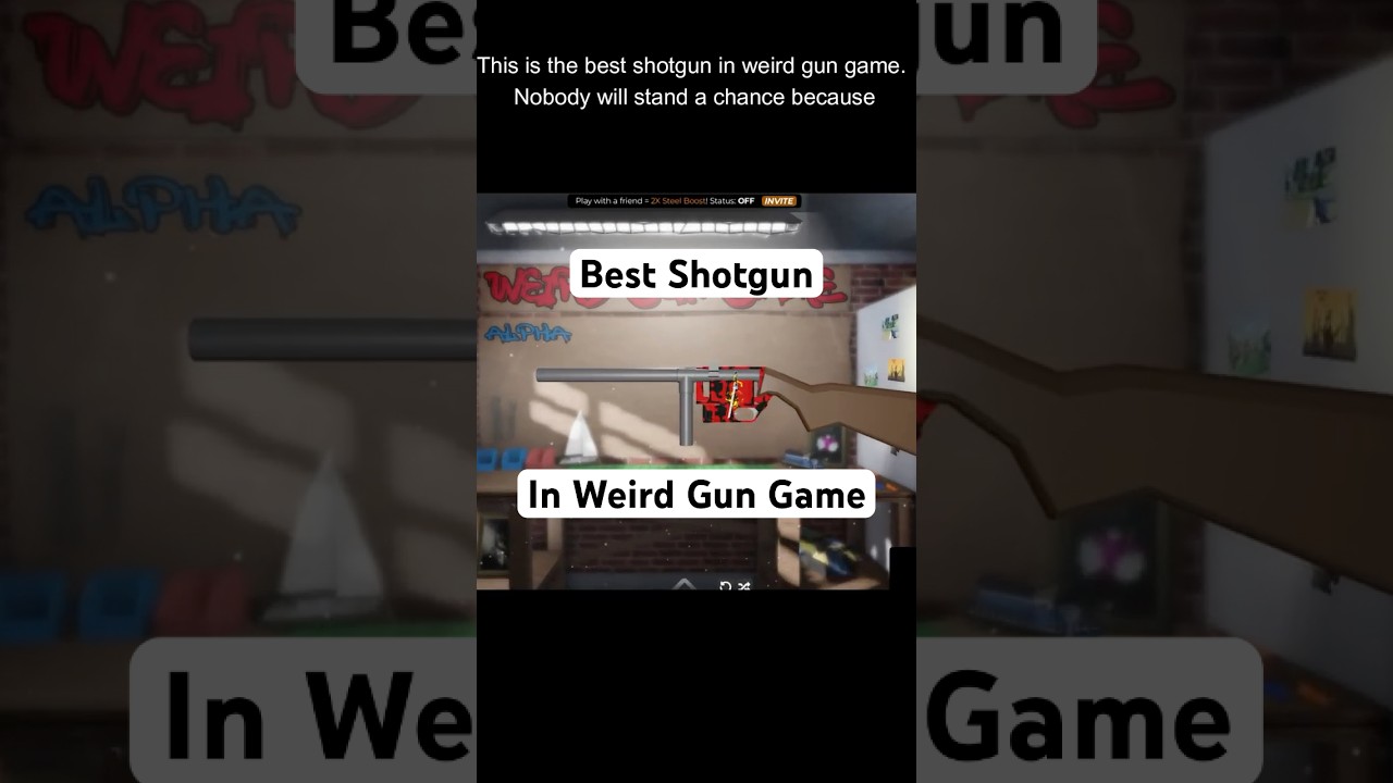 THE BEST SHOTGUN IN ROBLOX WEIRD GUN GAME