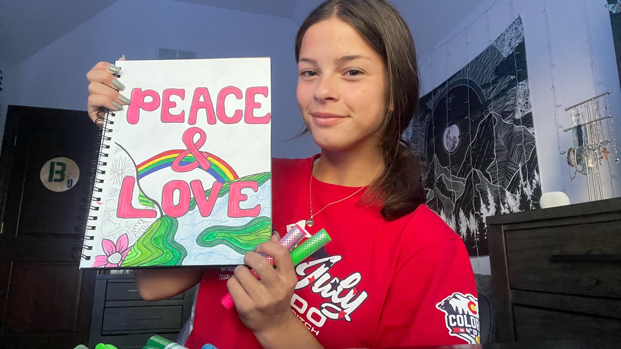 ASMR: draw with me! (no talking, relaxing, tapping)