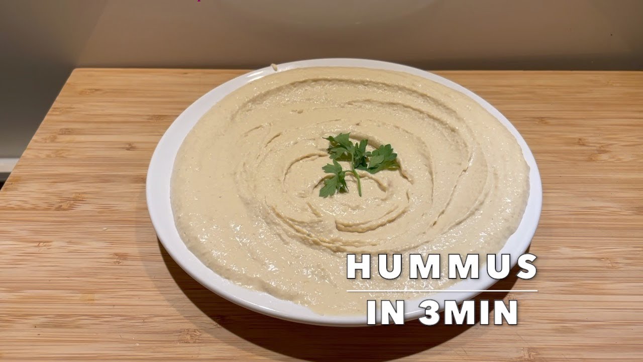 Hummus selber machen in 3min einfach schnell und lecker