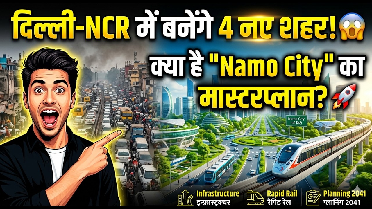 दिल्ली-NCR में बनेंगे 4 नए शहर! 😱क्या है 