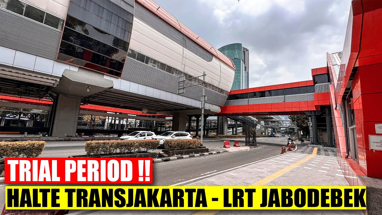 Halte Integrasi Jakarta Walking Tour‼ Halte Transjakarta Baru dan LRT JABODEBEK