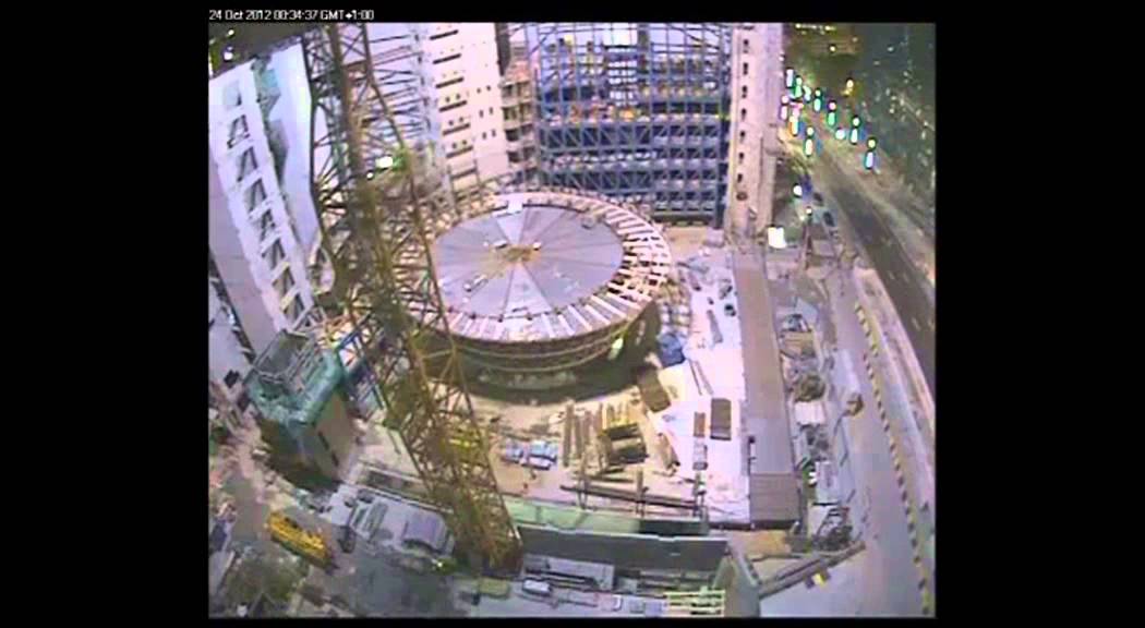 Lantern structure construction timelapse 2012/06/15 - 2013/04/26