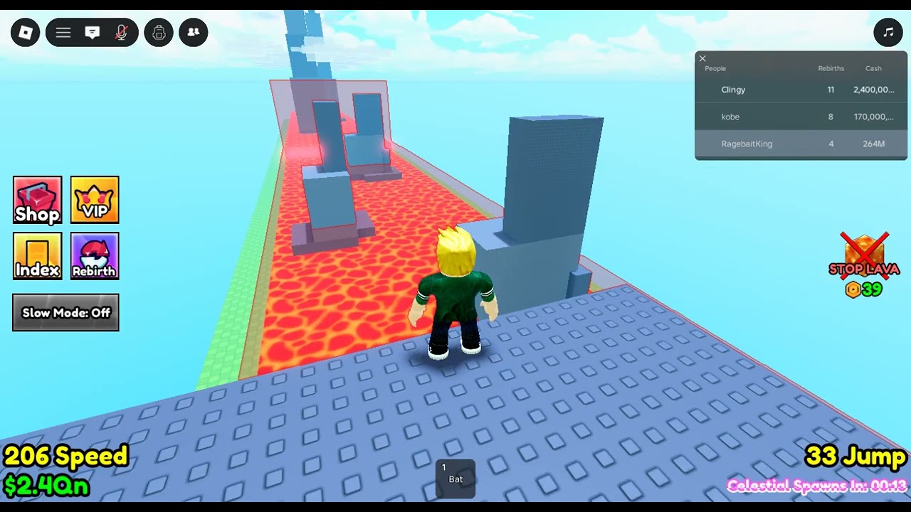 playing survive lava for brainrot roblox game