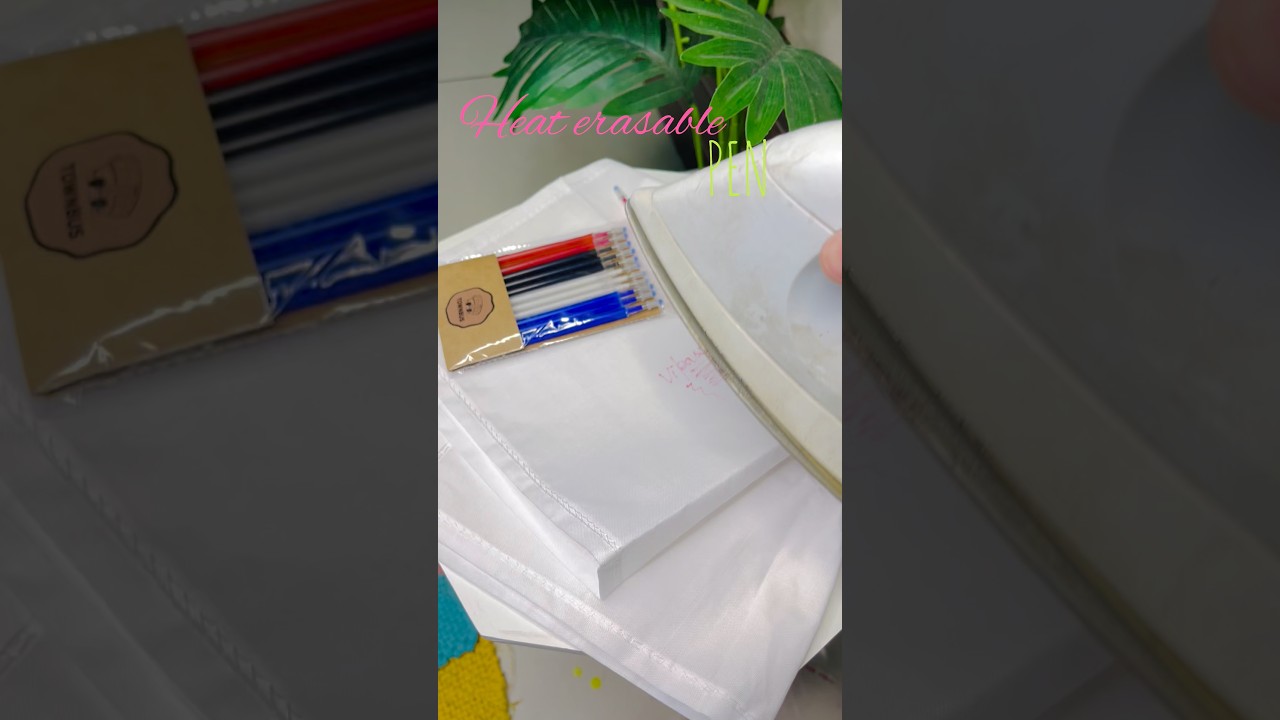Heat erasable pen for embroidery 