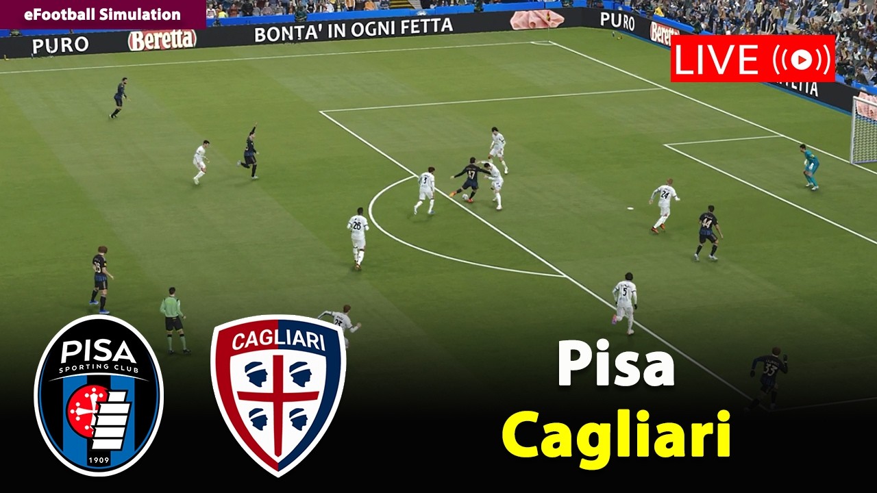 🔴IN DIRETTA- Pisa vs Cagliari | Serie A 2025/26 | eFootball PES21 Simulation