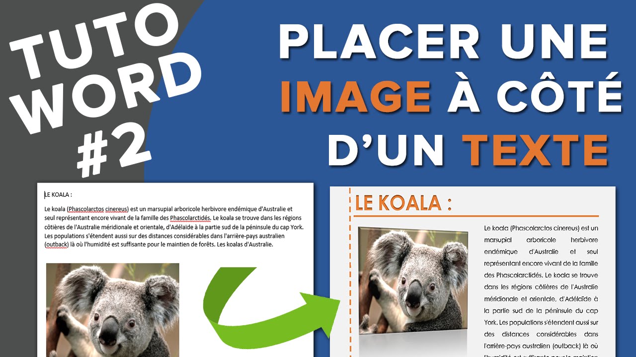 Tuto Word #2 - Mettre une image à côté d'un texte