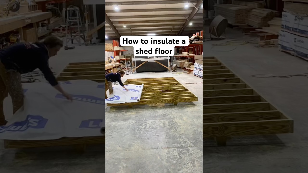 Does a shed floor need insulation though? ￼#diy #diywoodworking #construction #insulation #tyvek #fy