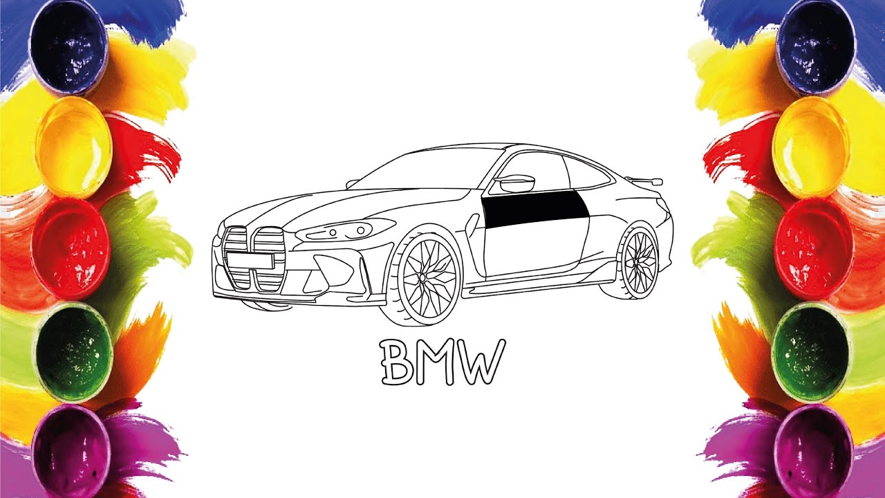 Color BMW Along With Me | COLOR ALONG | Mini Artist World