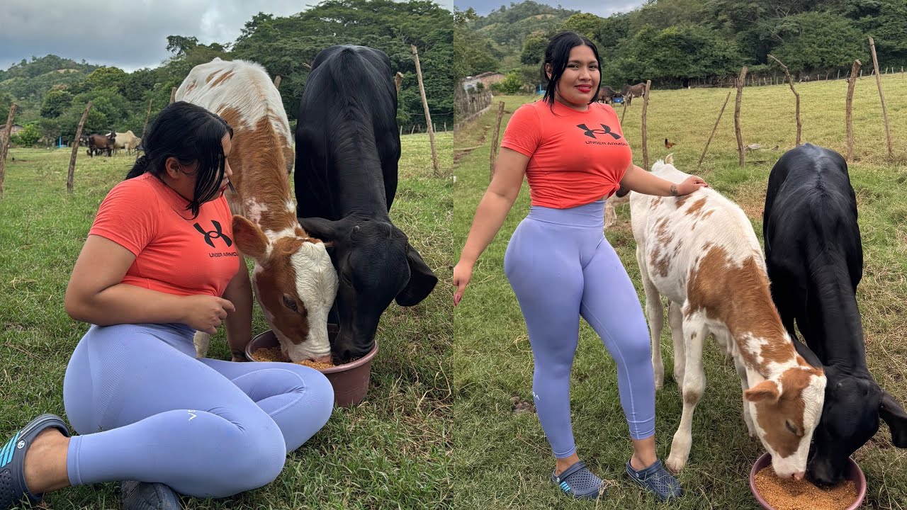 Mi RUTINA como CAMPESINA y GANADERA en EL SALVADOR 🇸🇻 