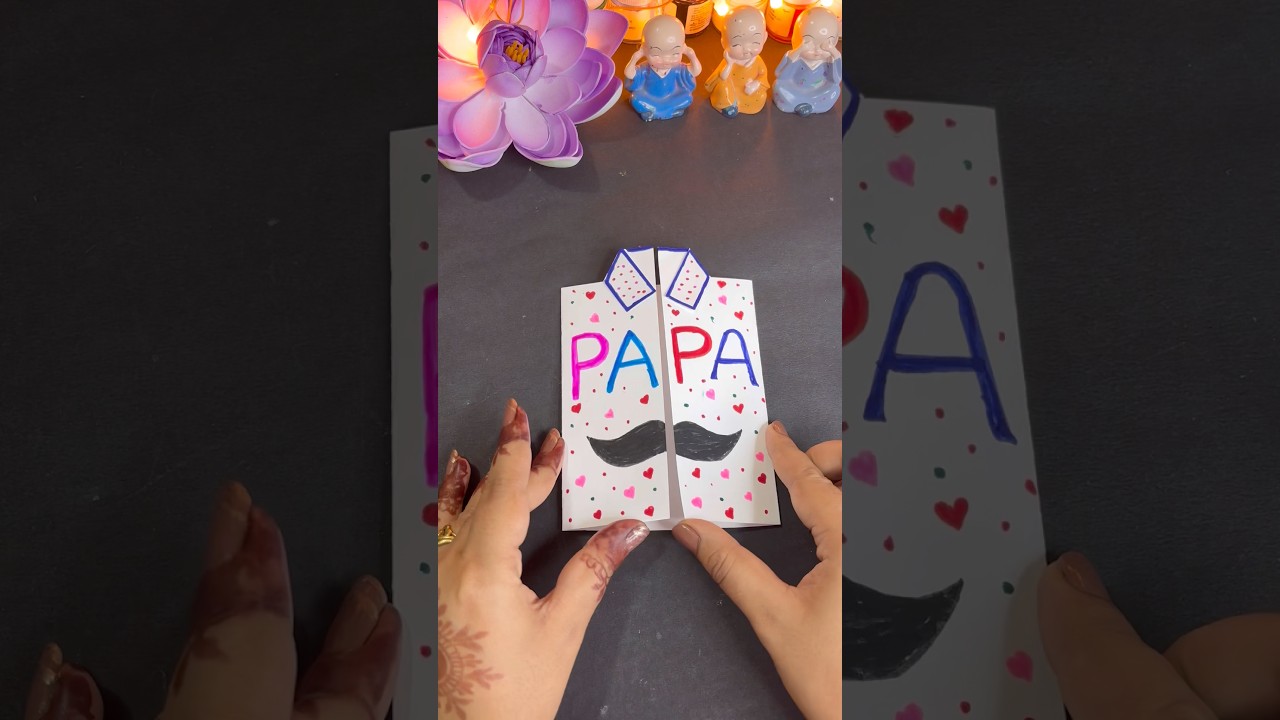 Father&rsquo;s day Card making at home 😱easy card making for Father&rsquo;s Day #diy #trending #shorts