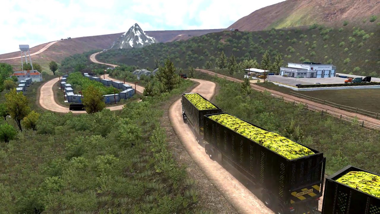 Truck:K100E. Trailer: Triple cañero. Carga: Platanos - American Truck Simulator 2026 01 19 23 55 45