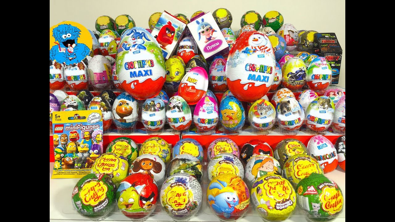 50 Яиц С Сюрпризом Мега Обзор Коллекции фигурок из разных серий.Unboxing Surprise Eggs